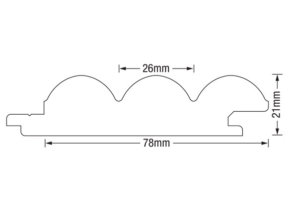 contour lining board groove gp interior clear pine 2700x78x21